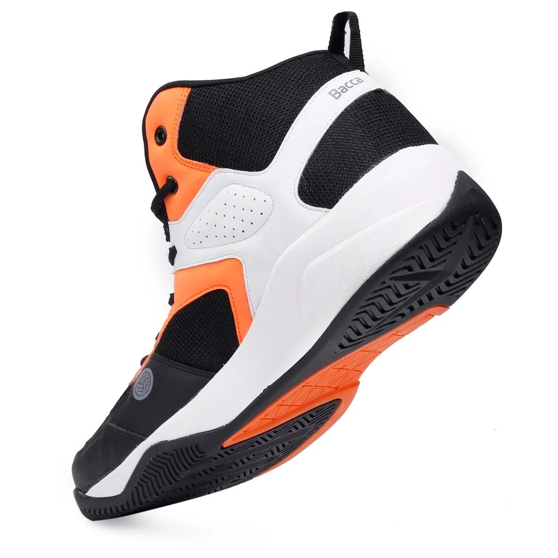 Bacca Bucci Orange Wager Premium Basketball Shoes for Men | Best Price UAE