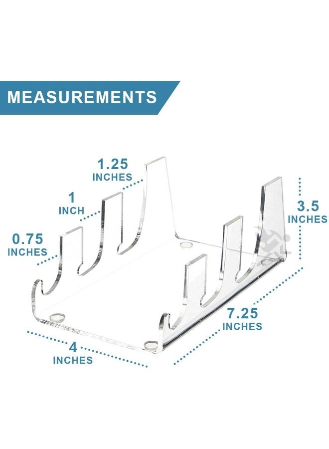 OnFireGuy حامل عرض الأطباق ثلاثي الطبقات OnFireGuy لأدوات المطبخ والأطباق والصواني ورف عرض الصين وحامل إعداد المكان - Image 2