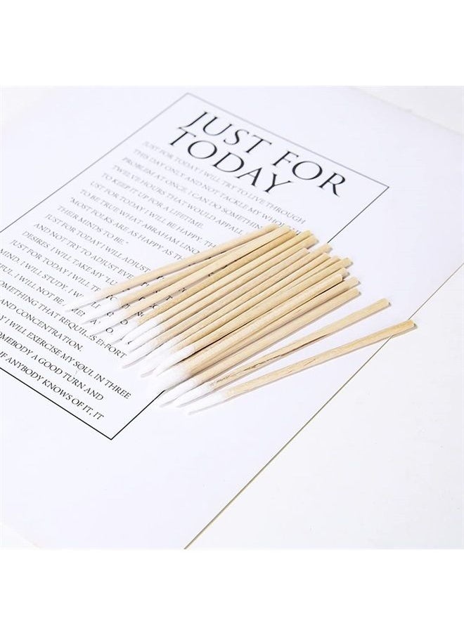 CKANDAY 1000 Count 4 Inch and 3 Inch Microblading Cotton Swab, 2 Sizes Precision Cotton Swabs Wood Sticks, Tattoo Permanent Supplies, Cotton Swabs Makeup Cosmetic Applicator  - Image 2