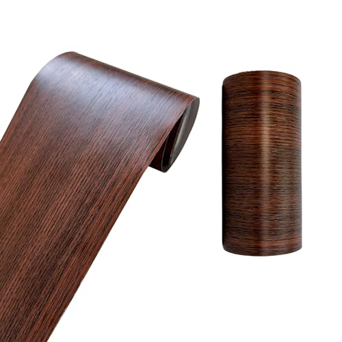 Teemall 10M Wood Grain Removable PVC Waterproof Border Wall Decor Self Adhesive Kitchen Bathroom Tiles Sticker Wallpaper Mirror Frame Sticker Beige - Image 3