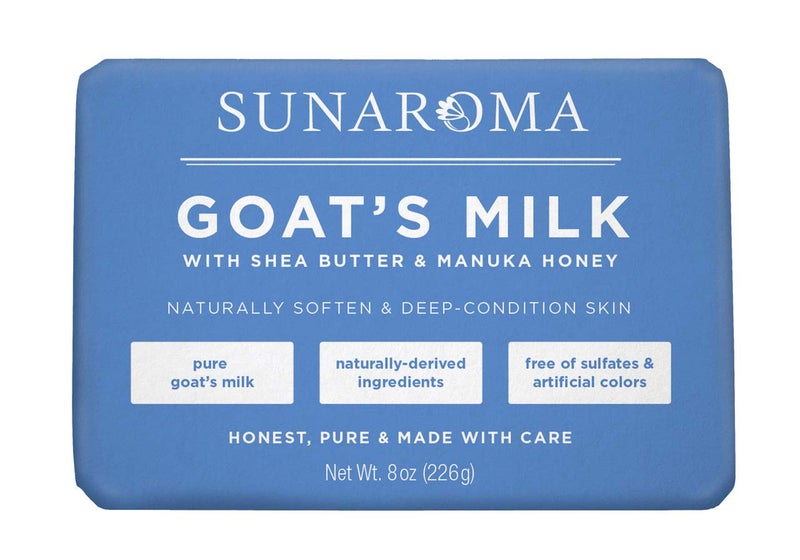 Sunaroma Goats Milk W Shea Butter  Manuka Honey Soap 8 Ounce