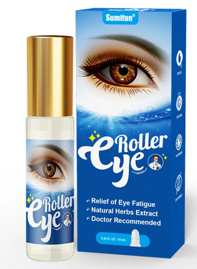 Sumifun Eye Protection Roller Ball to Relieve Eye Fatigue and Eye Massage Roller Ball to Improve Eyesight 10Ml - Image 1