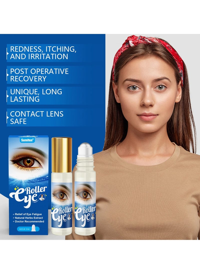 Sumifun Eye Protection Roller Ball to Relieve Eye Fatigue and Eye Massage Roller Ball to Improve Eyesight 10Ml - Image 3