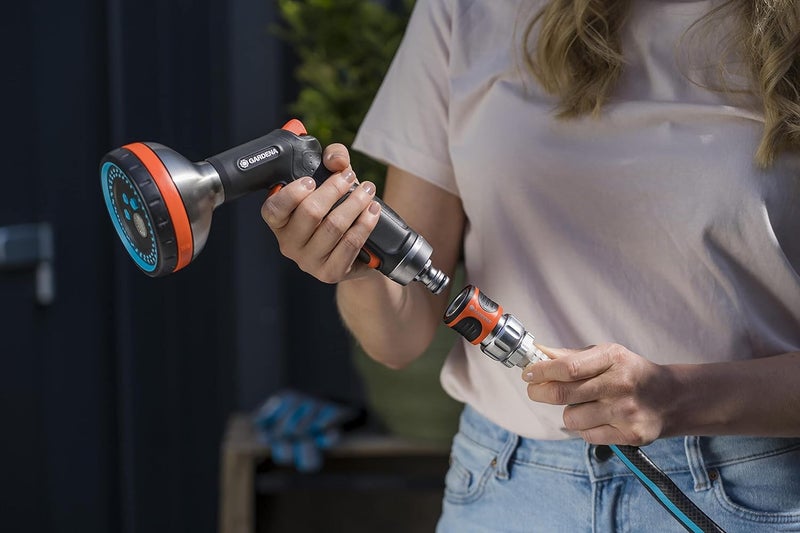 GARDENA 5-Piece Premium Metal Quick Connect Hose Fittings Kit for 5/8 Inch or 1/2 Inch Hose - Image 5