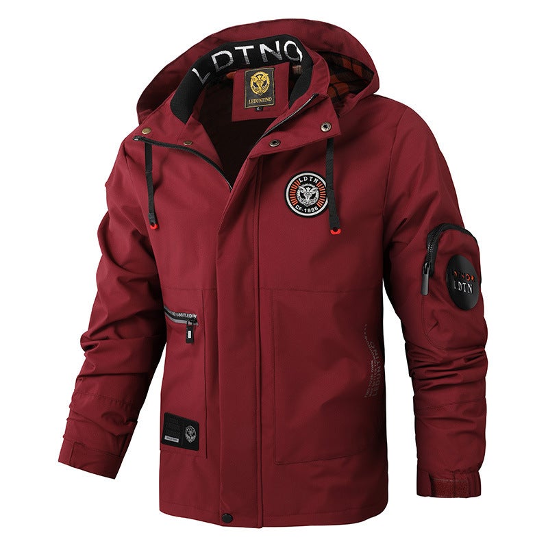 Coat Hooded Year Charge Clothes Long Sleeve Men'S Casual Jacket Parker Waterproof Jacket Outdoor 24 Men - Image 1