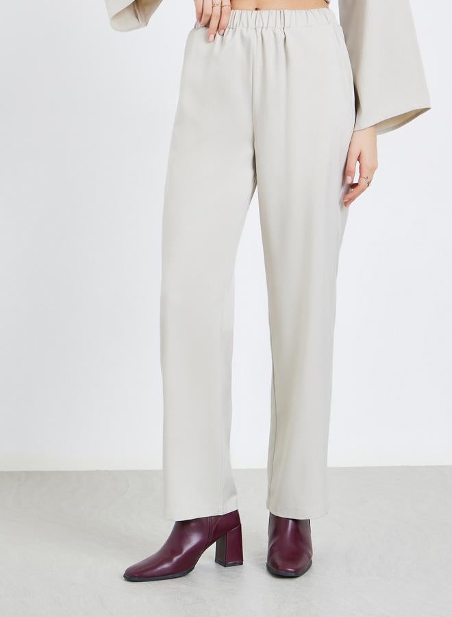 Styli Women Longline Top and Wide Leg Pants Co-Ords - Image 5