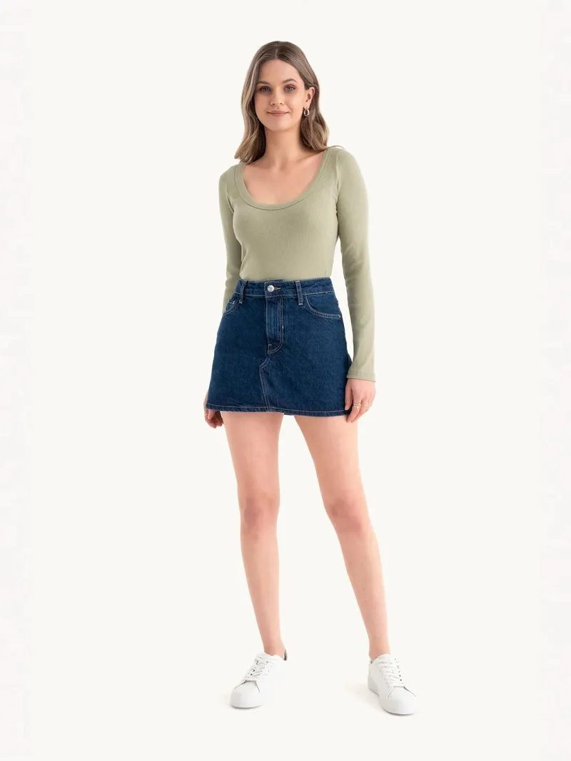 HICCUP Long Sleeve Basic Cotton Croptop