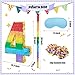 PCFING 20 Inch Number 4 Piata Rainbow with 30 Inch Piata Stick Blindfold Confetti for Boys Girls Adults Birthday Party Decorations Anniversary Celebration Fiesta - Image 4