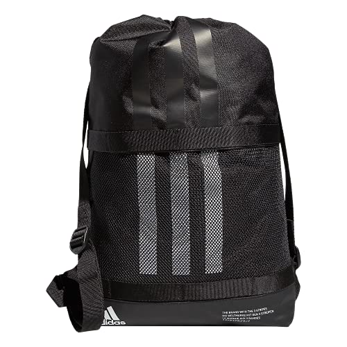 adidas Amplifier II Blocked Sackpack, Black/White, One Size - Image 1