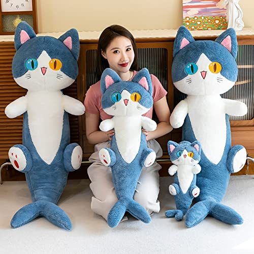 FANGYU Cute Plush Shark cat Toy, Cartoon Soft Stuffed Pillow Long Throw Sleeping Pillow,Shark Gifts for Kids (50cm/19.6in) - Image 2