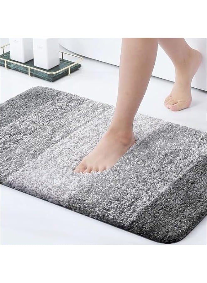 TRASSLE Large Bathroom Rugs Bath Mat,Extra Soft Absorbent Fluffy Plush Microfiber and Absorbent Bath Rugs,Machine Washable Quick Dry,Non-Slip Shower Carpet Rug for Bathroom Floor,Tub,Shower Room - Image 1