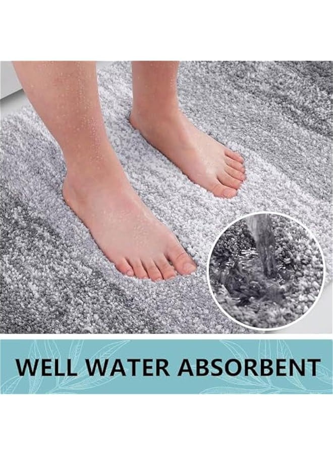 TRASSLE Large Bathroom Rugs Bath Mat,Extra Soft Absorbent Fluffy Plush Microfiber and Absorbent Bath Rugs,Machine Washable Quick Dry,Non-Slip Shower Carpet Rug for Bathroom Floor,Tub,Shower Room - Image 4