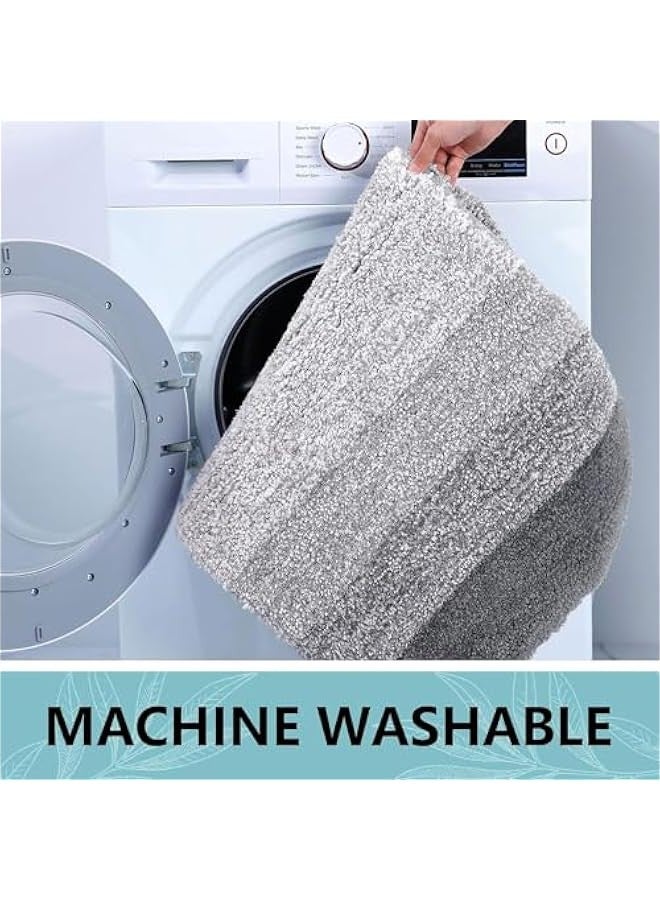TRASSLE Large Bathroom Rugs Bath Mat,Extra Soft Absorbent Fluffy Plush Microfiber and Absorbent Bath Rugs,Machine Washable Quick Dry,Non-Slip Shower Carpet Rug for Bathroom Floor,Tub,Shower Room - Image 5