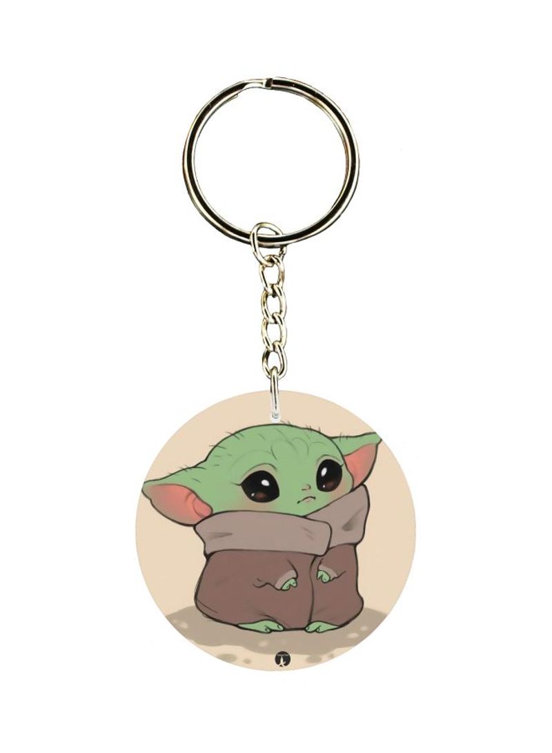 Single Sided Cartoon Themed Keychain