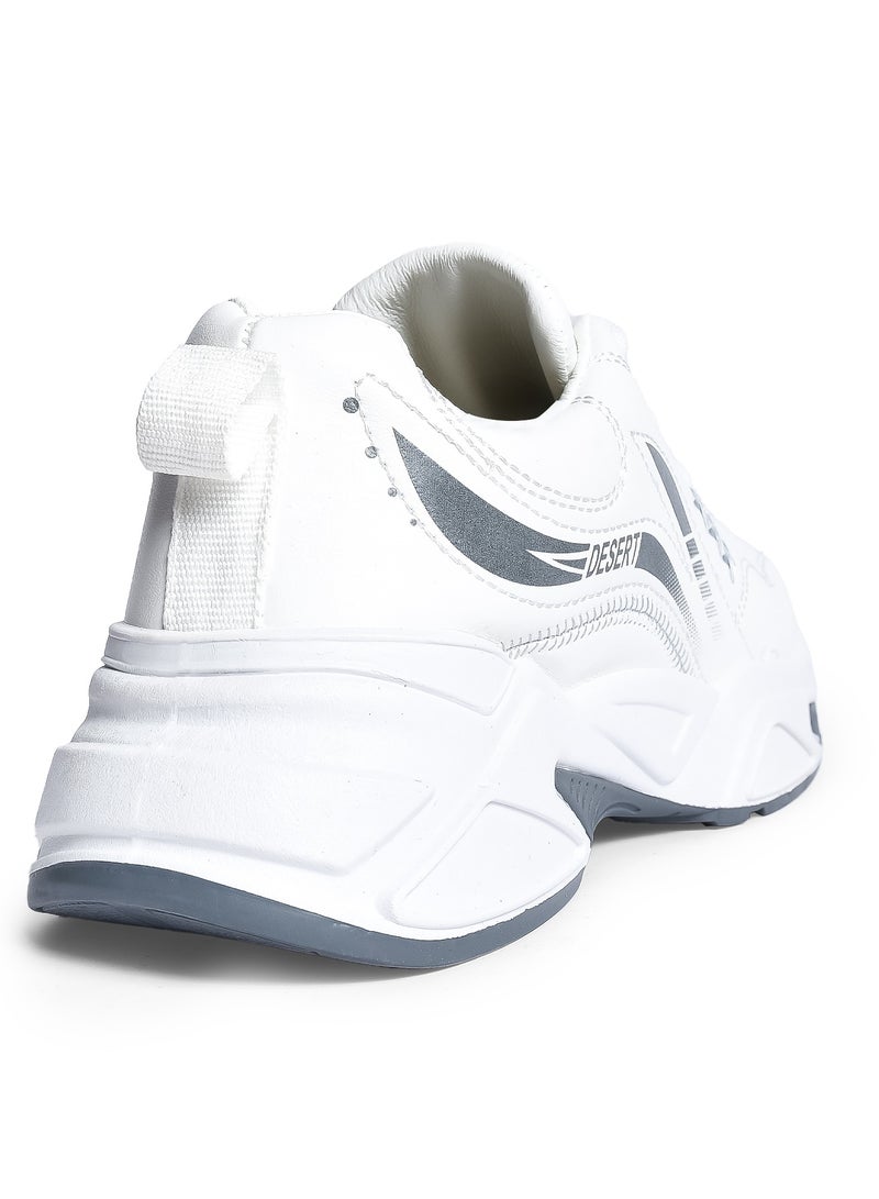 Desert Fashion Sneakers From Leather For Women - Image 4