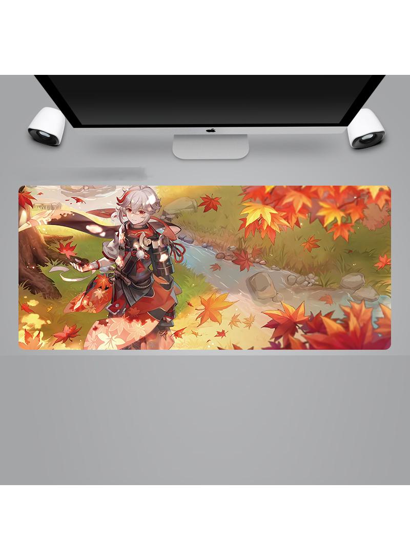 Loquat Genshin Anime Gaming Mouse Pad Extended Large Mat Desk Pad Stitched Edges Mousepad Long Mouse Pad And Non-Slip Rubber Base Mice Pad 900X400X4mm - Image 1