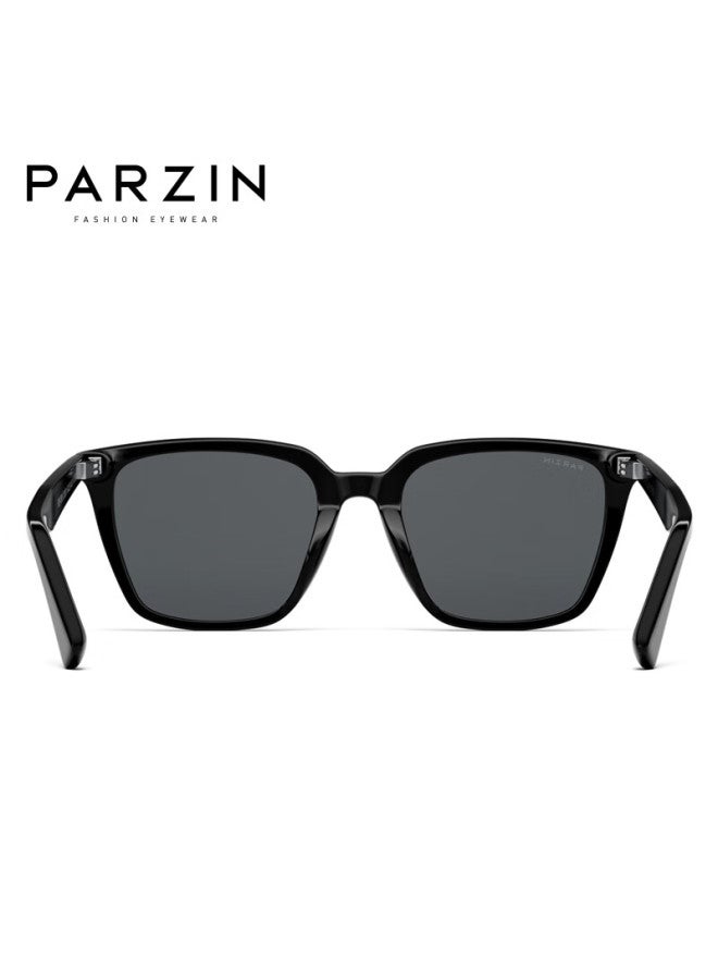 Parzin Polarized Sungl For Women, Fan Chengcheng Style Fashionable Black Oversized Square Gl, Uv Protection Driving Sungl For Men Pz7818 - Image 4