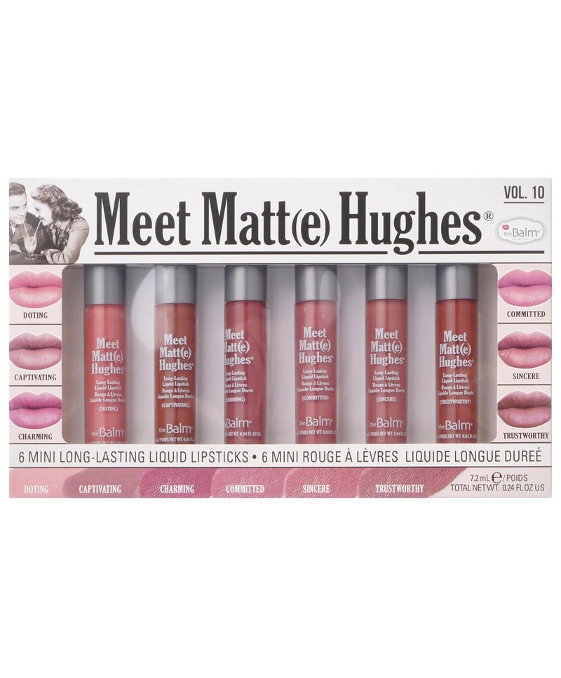 theBalm The Balm Meet Matt(e) Hughes Mini Liquid Lipstick Set - 10 - Image 1