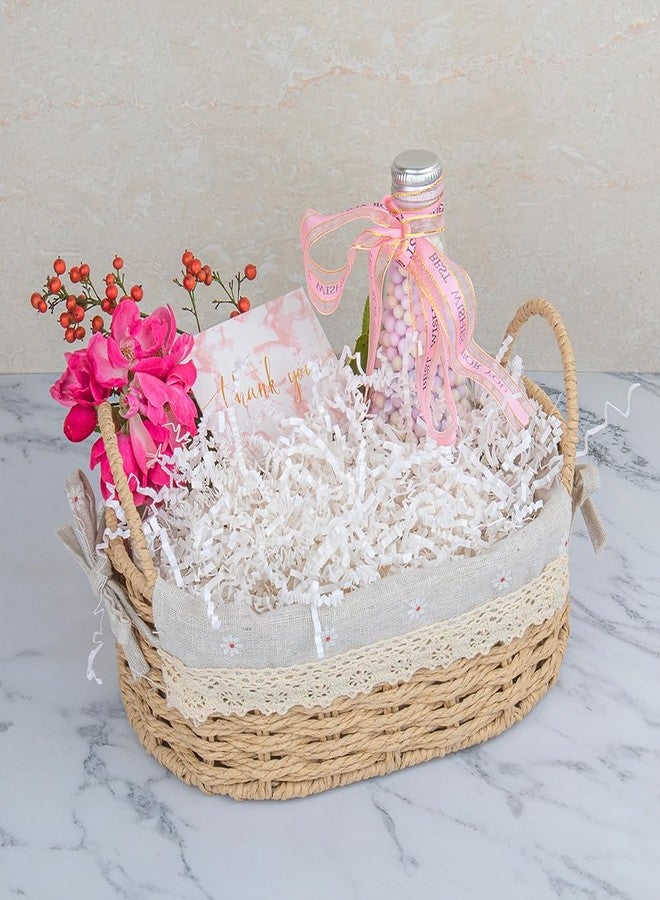 Caleihd Crinkle Cut Paper Shred Packing Grass Cushion Paper Streamer for Christmas Wedding Birthday Bridesmaid Engagement Craft Gift Boxes Bags Basket Filler Decoration 4.5oz White - Image 4