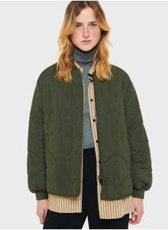 WHISTLES Quilted Bomber Jacket  - Image 3