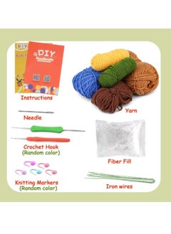 OASIS-TH Crochet Kit for Beginners 6 Pcs Potted Flowers Kit for Beginers and Experts Detailed Course Materials for Complete Beginers with Step-by-Step Video Tutorials  - Image 2