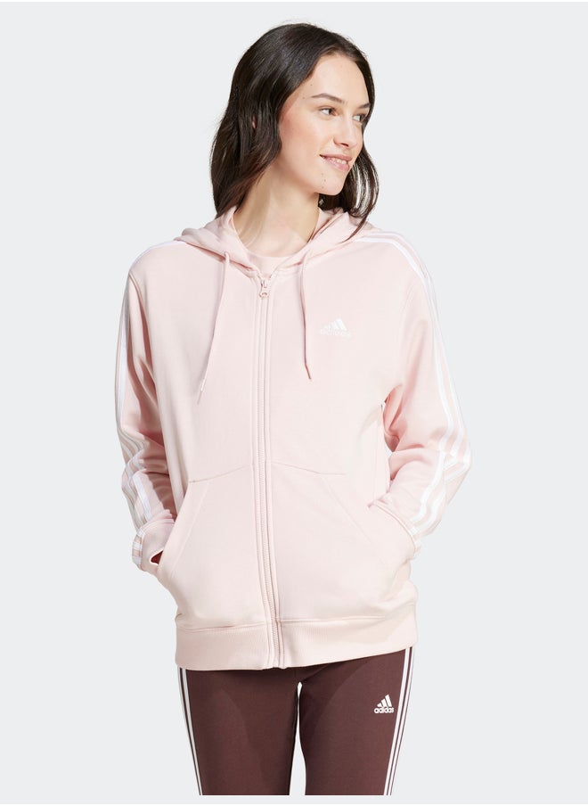 Adidas Essentials 3-Stripes French Terry Regular Full-Zip Hoodie  - Image 1