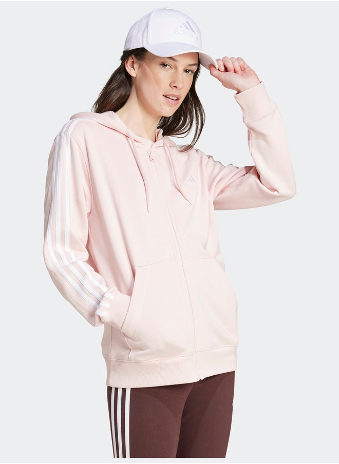 Adidas Essentials 3-Stripes French Terry Regular Full-Zip Hoodie  - Image 3