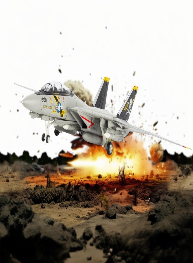 Sky Trek نموذج طائرة مقاتلة من طراز F-14A Tomcat من Sky Trek بمقياس 1/100، مصنوع من المعدن المصبوب، طقم طائرات عسكرية للتجميع والإهداء - Image 5
