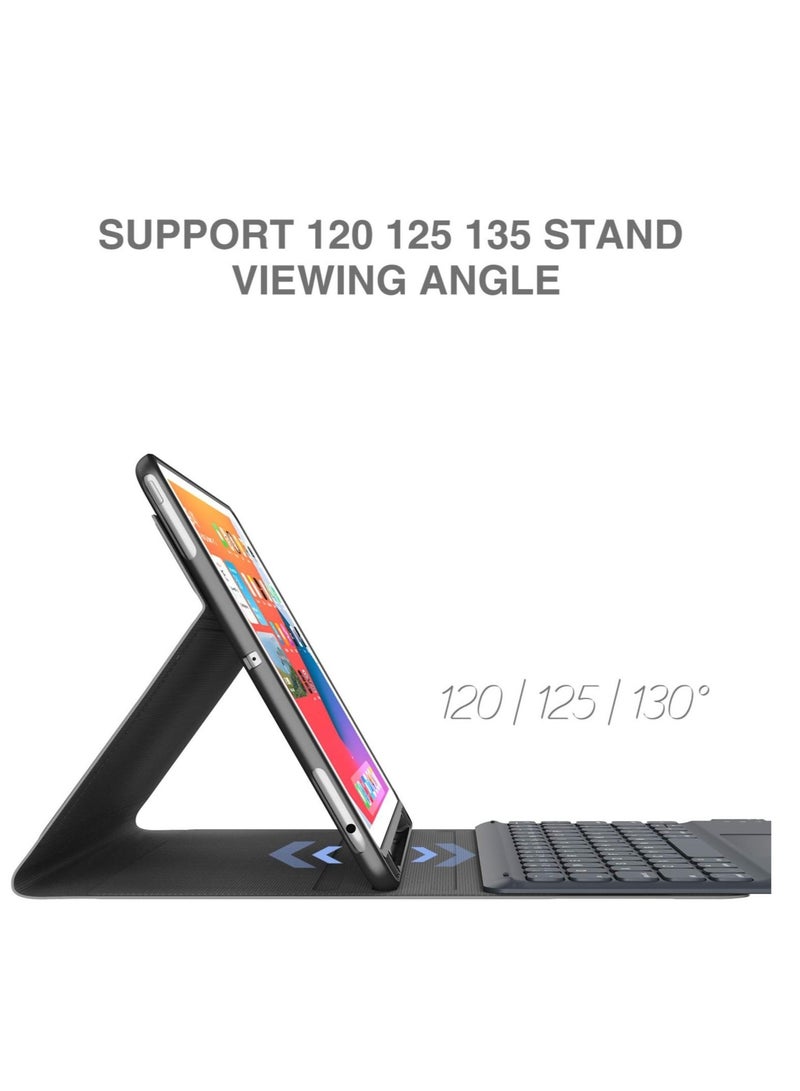 iPad Keyboard 9th Generation, Keyboard for iPad 8th Generation/7th Gen iPad, Black, 10.2"/10.5 - Image 4