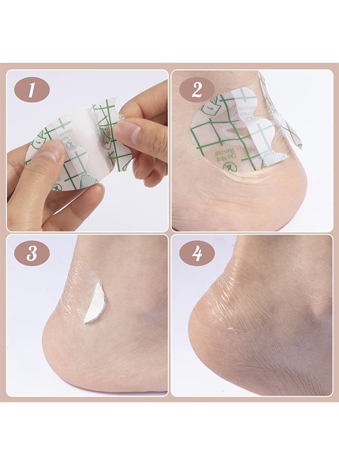 Invisible Heel Protectors Shoe Sticker 50Pcs Anti-wear Foot Care Protection Pad Ultra-Thin Transparent Self-Adhesive Heel Protect Sticker Protect Skin From Rubbing Heel Anti Slips Blister