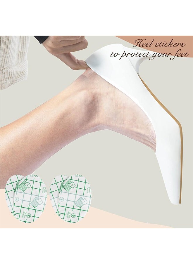 HS Invisible Heel Protectors Shoe Sticker 50Pcs Anti-wear Foot Care Protection Pad Ultra-Thin Transparent Self-Adhesive Heel Protect Sticker Protect Skin From Rubbing Heel Anti Slips Blister  - Image 4
