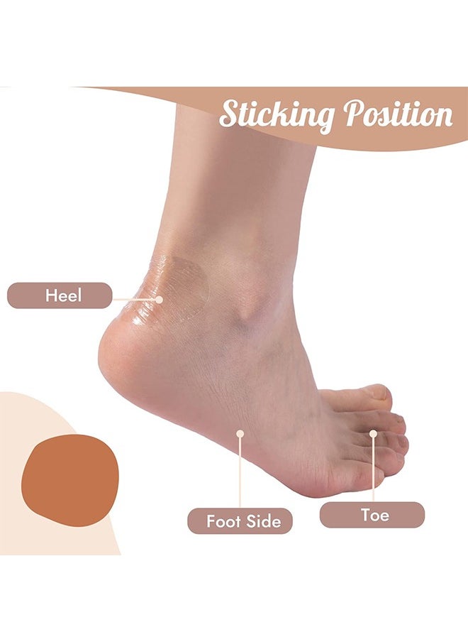 HS Invisible Heel Protectors Shoe Sticker 50Pcs Anti-wear Foot Care Protection Pad Ultra-Thin Transparent Self-Adhesive Heel Protect Sticker Protect Skin From Rubbing Heel Anti Slips Blister  - Image 5