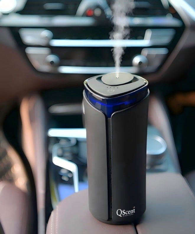 Smart Rechargeable Car Air Freshener Diffuser with Perfume Oil, Auto On/Off Aroma Diffuser for Car Interior - Image 1