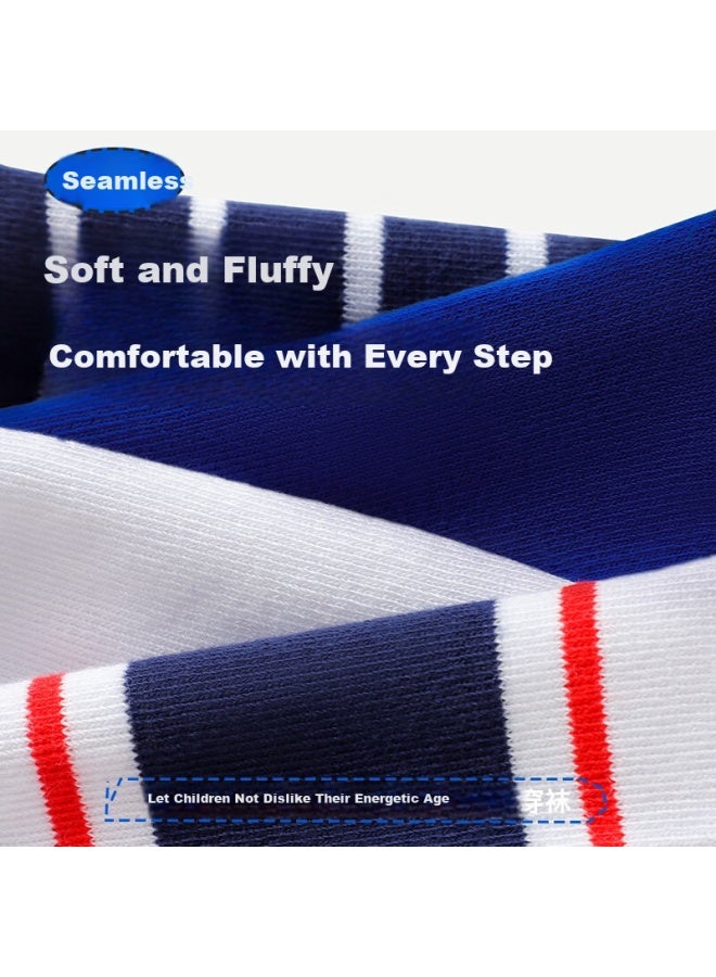LANG SHA Langsha Children's Socks Youth Boys Four Seasons Cotton Socks High School Student Boys Socks 5 Pairs Pack - Image 3