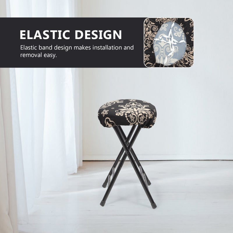 Printed Chair Cover Stretchable Dinning Chair Cover Chair Sleeve Chair Protector - Image 4