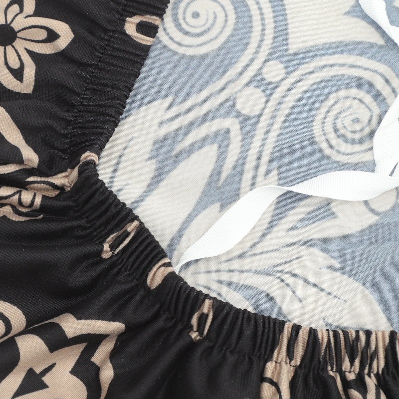 Printed Chair Cover Stretchable Dinning Chair Cover Chair Sleeve Chair Protector - Image 5