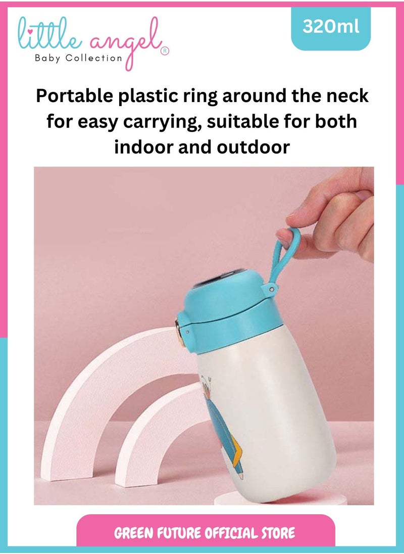 Little Angel Baby Thermos with Temperature Reading, High Quality 320ml - Stainless Steel, Insulated Vacuum Flask, Leak-Proof, Portable Water Bottle for Infants  - Image 5