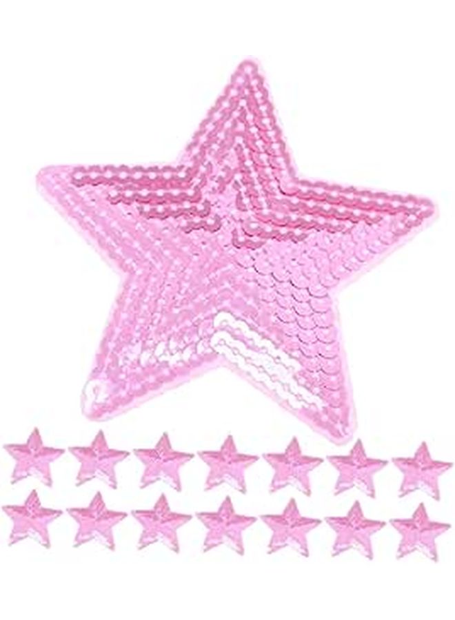 15pcs Star Sequins Sew on Appliques Embroidered Patch for Jackets Backpacks DIY - Image 1