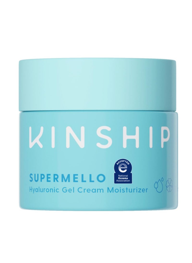Kinship Kinship Supermello Hyaluronic Gel Cream Moisturizer – Nourish + Soothe Dry Sensitive Skin – Lightweight, Hydrating Face Lotion – Plump + Smooth – Reduce Redness – Daily Use Clean Skin Care (1.75 oz)  - Image 1