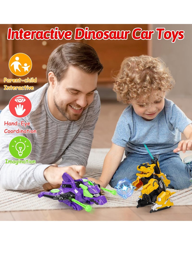 SYOSI Dinosaur  Toys For Boys 4-6 Action Figures Robot Toys for Kids, Cars Set Toys Dino Trucks Construction Vehicle Excavator Toys Birthday Gift Boys 3 4 5 6 - Image 2