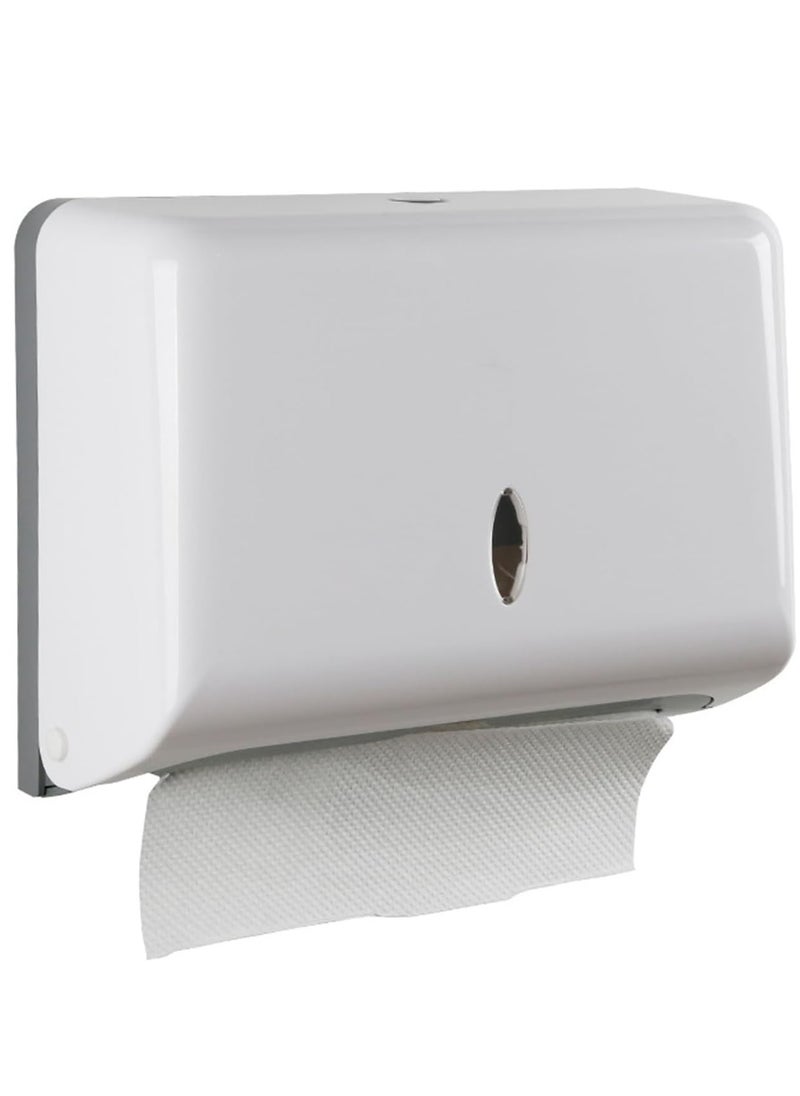 Floret Paper Towel Dispensers Wall Mount Commercial Toilet Tissue Dispensers Paper Towel Holder C-Fold/Multifold Paper Towel Dispenser for Bathroom Kitchen(White)  - Image 3