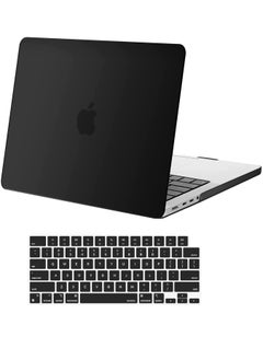 Generic MacBook Pro 14 inch Case 2021 2022 Release A2442 M1 Pro M1 Max Retina XDR Display Touch ID Plastic Hard Shell Case & Keyboard Cover Skin Black  - Image 3
