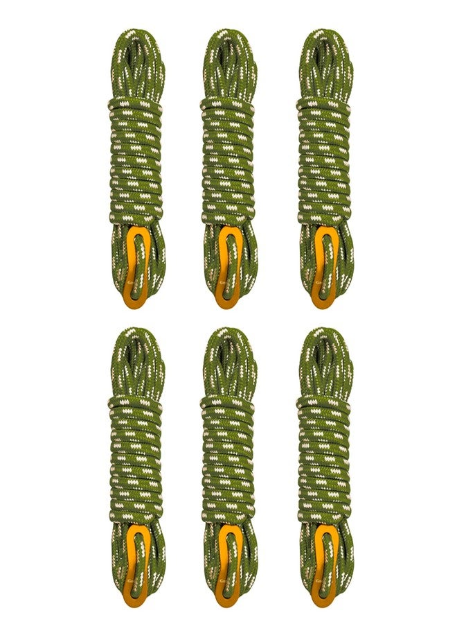 GEERTOP 6 Pack 5 mm Ultralight Tent Guy Lines Camping Ropes with Aluminum Tensioner for Tent, Tent Tarp Shelter - Image 1