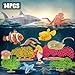 THINKBAY 14PCS Large Ocean Sea Animal Toys with Corals for Kids Realistic Soft Plastic SharkOctopusStarfishSea Turtle for Toddler Boy Girl Under The Sea Party Favors Birthday Gifts - Image 4