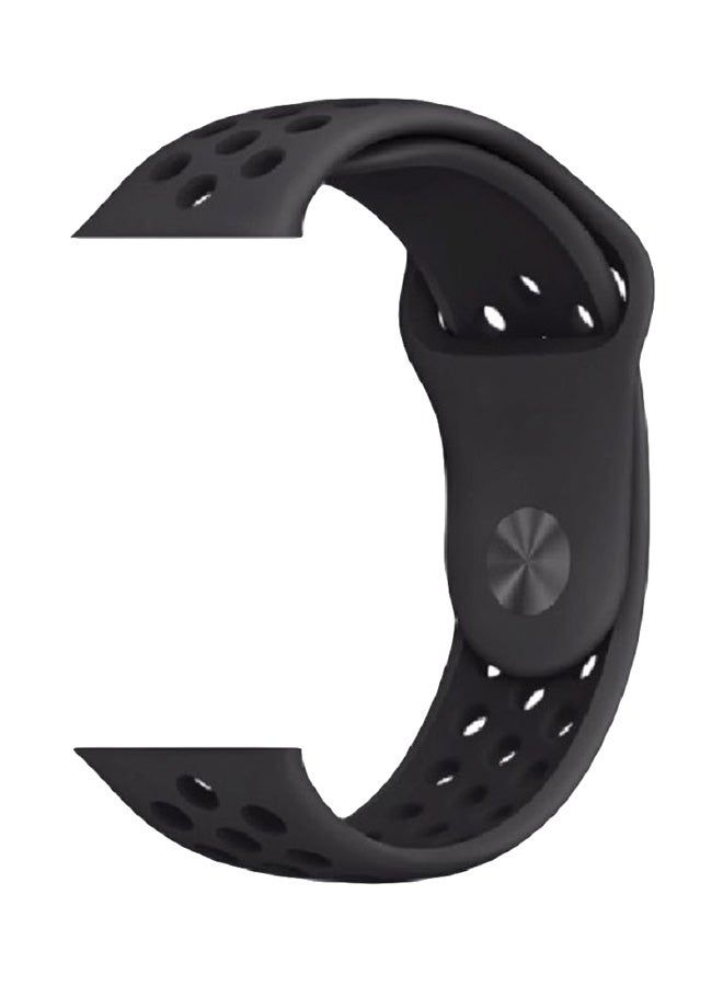 Apple Watch Band 38mm/40mm/41mm Silicone Sport Watch Strap Black