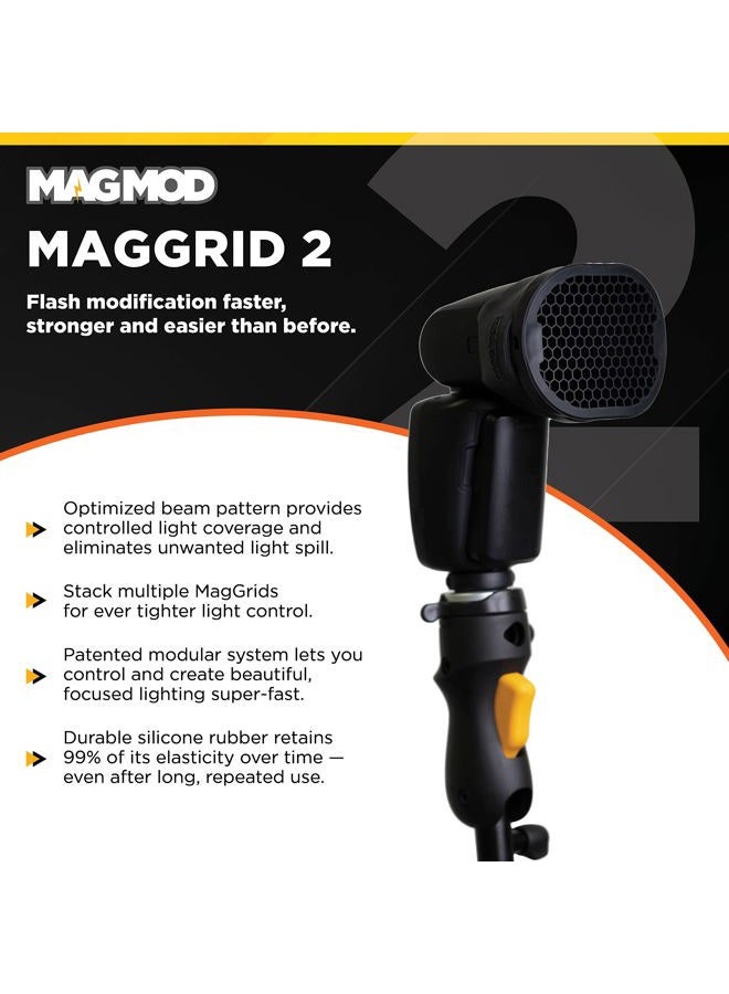 MAGMOD MagGrid 2 Light Modifier by MagMod | Photography Lighting Flash Modifier | Magnetic Light Modifier Attachment | New and Improved Features | Lightweight Light Control - Image 2