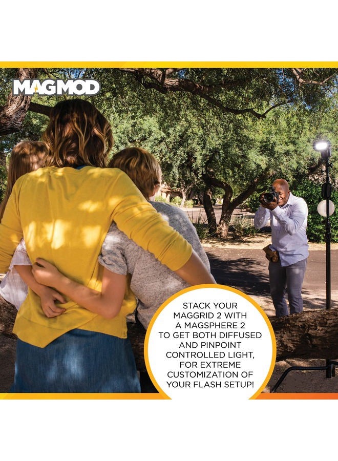 MAGMOD MagGrid 2 Light Modifier by MagMod | Photography Lighting Flash Modifier | Magnetic Light Modifier Attachment | New and Improved Features | Lightweight Light Control - Image 4