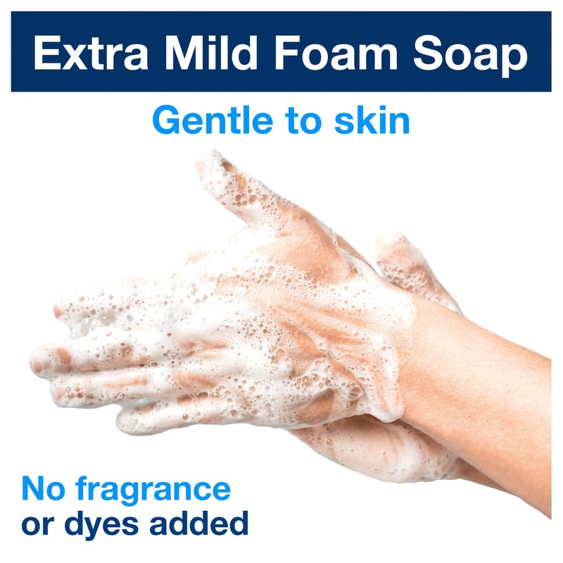 Tork Extra Mild Hand Washing Foam Soap S4, No Fragrance Added, 6 x 1L, 401811 (formerly 401211) - Image 3