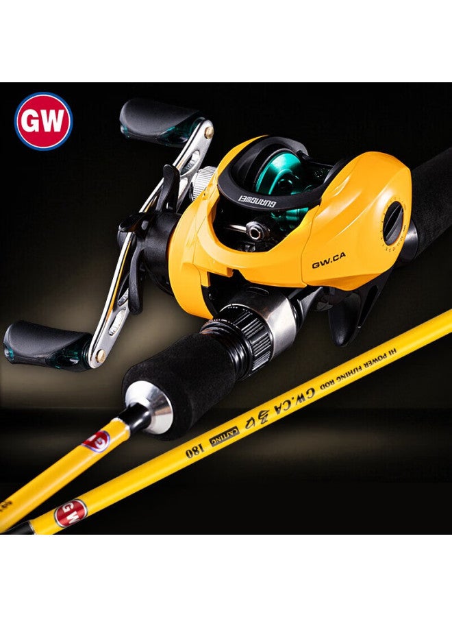 Gwgw Fishing Rod 1.68m Gun Handle Right-handed Baitcasting Reel Combo Ca Mackerel Rod Ul Soft Tip Mackerel Fishing Rod - Image 1