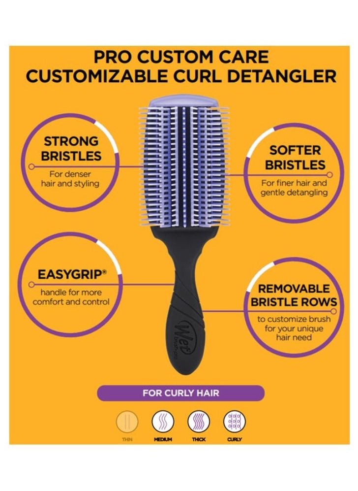 Custom Care Custom Style Brush, Curl Detangler, Strong, Softer Bristles,